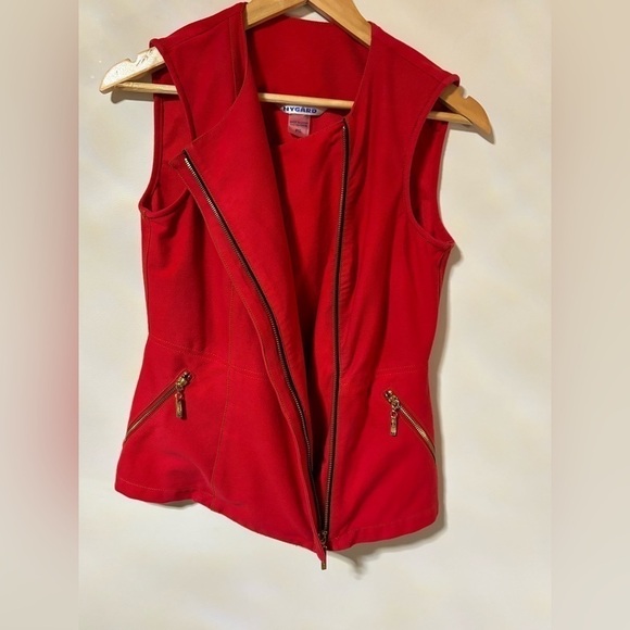 Auction listing-NYGARD- Red Denim Vest - Picture 2 of 6